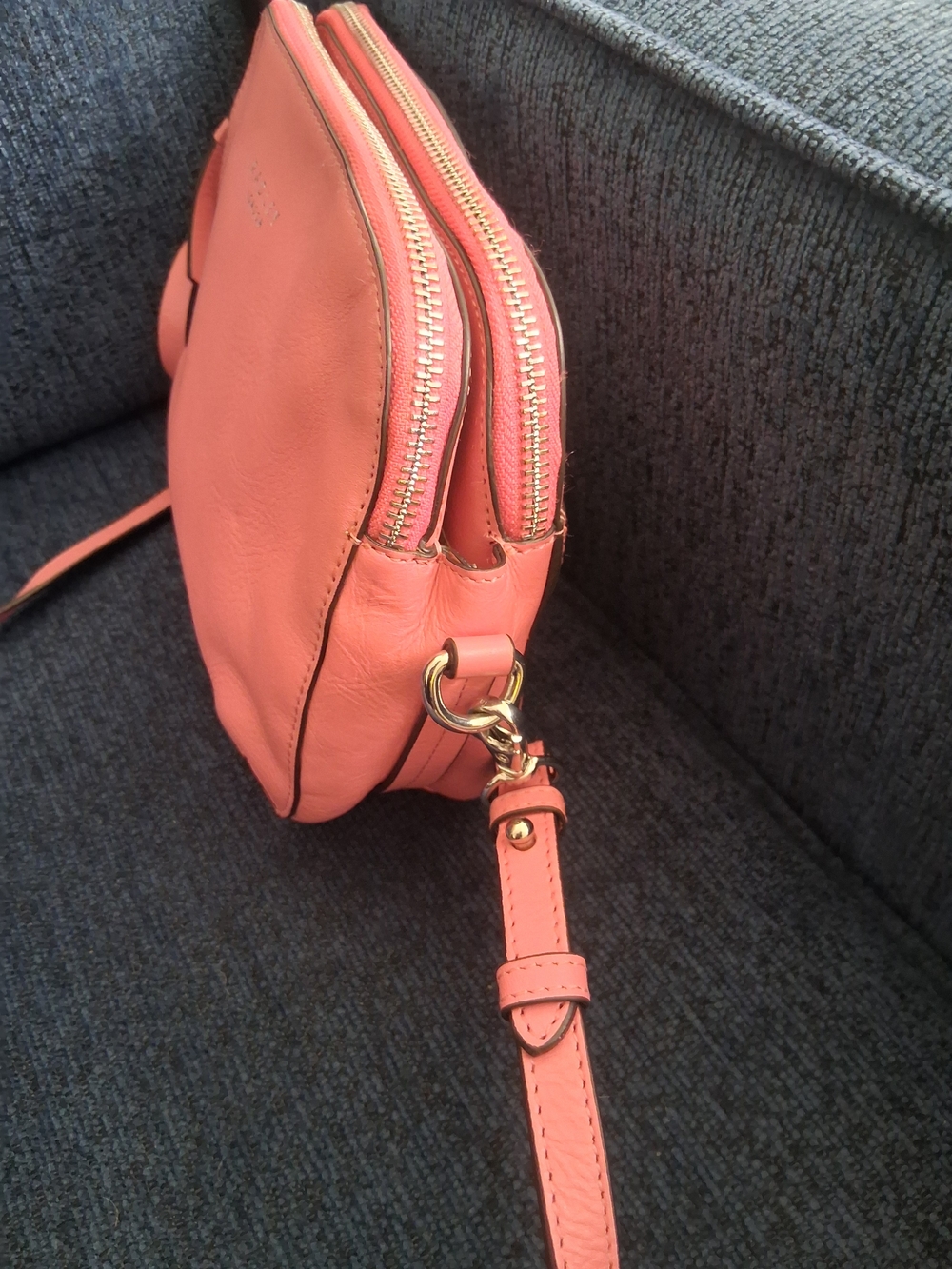 RADLEY LONDON Coral-Pink Leather Crossbody Bag - Picture 4 of 16